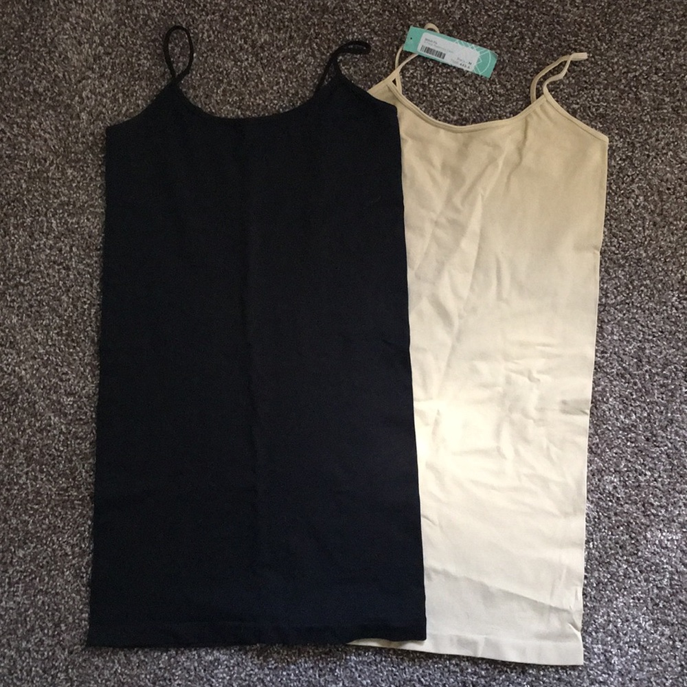 Stitch fix maternity cami in nude black layering
